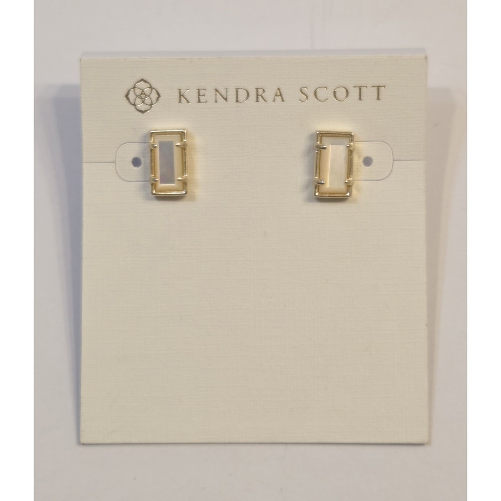 Kendra Scott Paola Druzy Stud Earrings Gold Tone